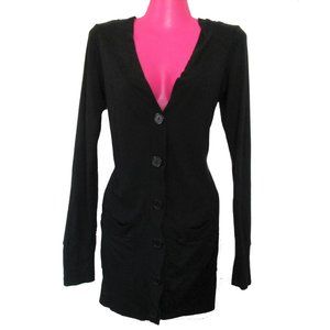 long black cardigan jacket size medium 6 8